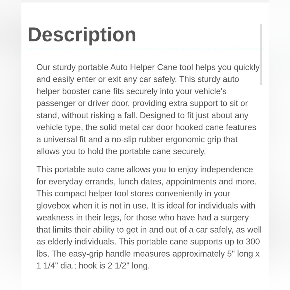 ❣️NWOB AUTO HELPER CANE - Picture 3 of 5
